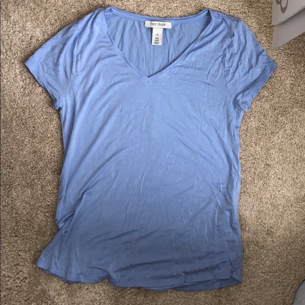 White House Black Market light blue t-shirt